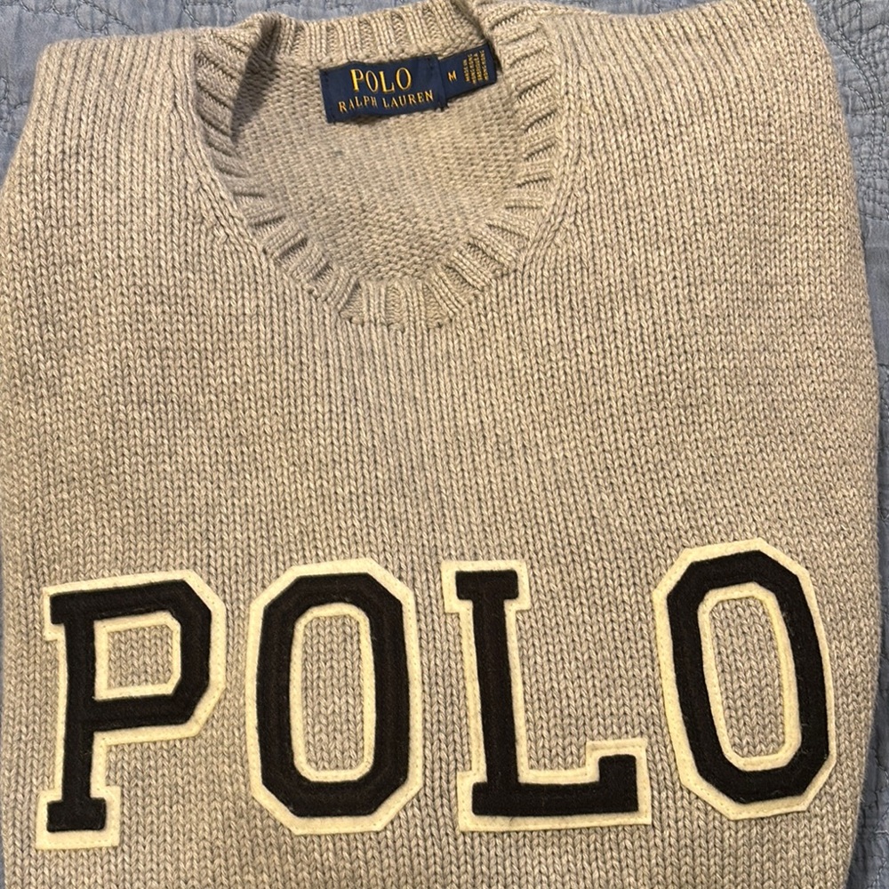 Polo by Ralph Lauren Men's Beige Sweater